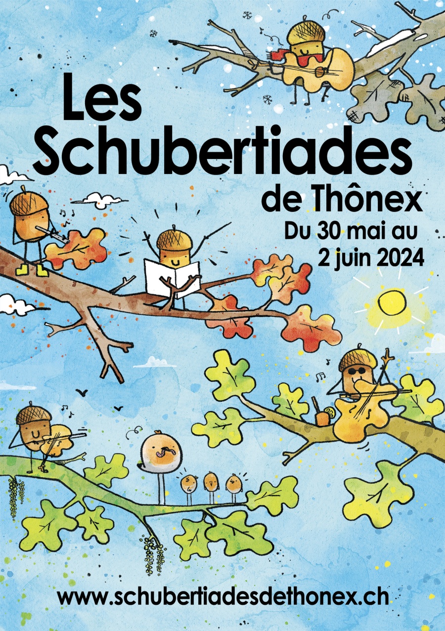 Affiche des Schubertiades de Thônex 2024
