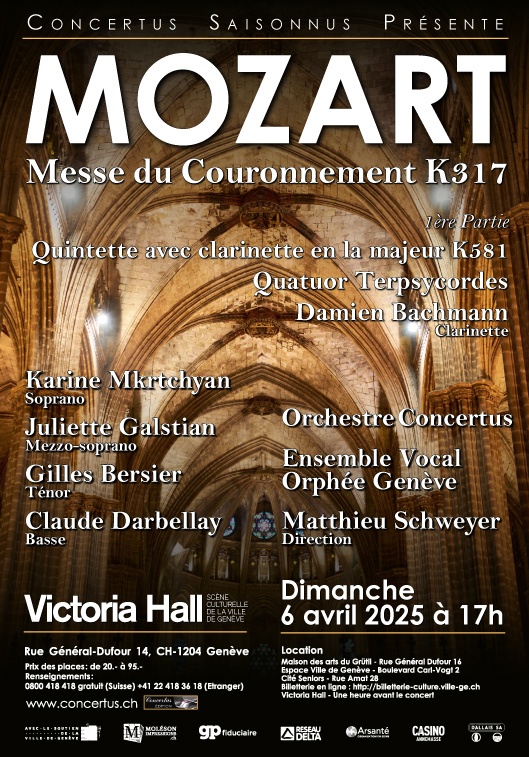 Affiche du concert Concertus saisonnus du 6 avril 2025