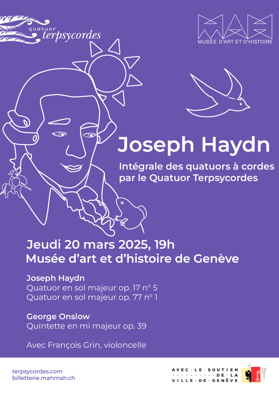 Affiche du 17e concert de l'intégrale des quatuors de Haydn