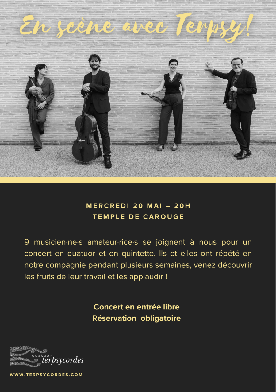Affiche concert En scène avec Terpsy!